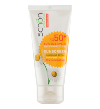 کرم ضد آفتاب بی‌رنگ شون SPF50 اصل، مناسب پوست خشک تا نرمال، فاقد چربی و پارابن، با جذب سریع