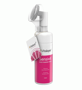 فوم پاک کننده صورت ویتالیر مدل Sensivit مناسب پوست حساس | محصول اورجینال برای پاکسازی ملایم پوست حساس | مناسب برای استفاده روزانه