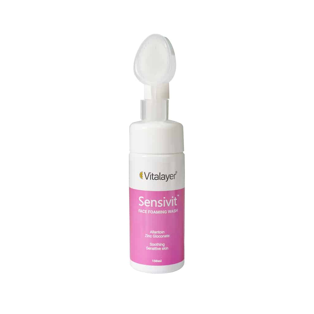 فوم پاک کننده صورت ویتالیر مدل Sensivit مناسب پوست حساس | محصول اورجینال برای پاکسازی ملایم پوست حساس | مناسب برای استفاده روزانه