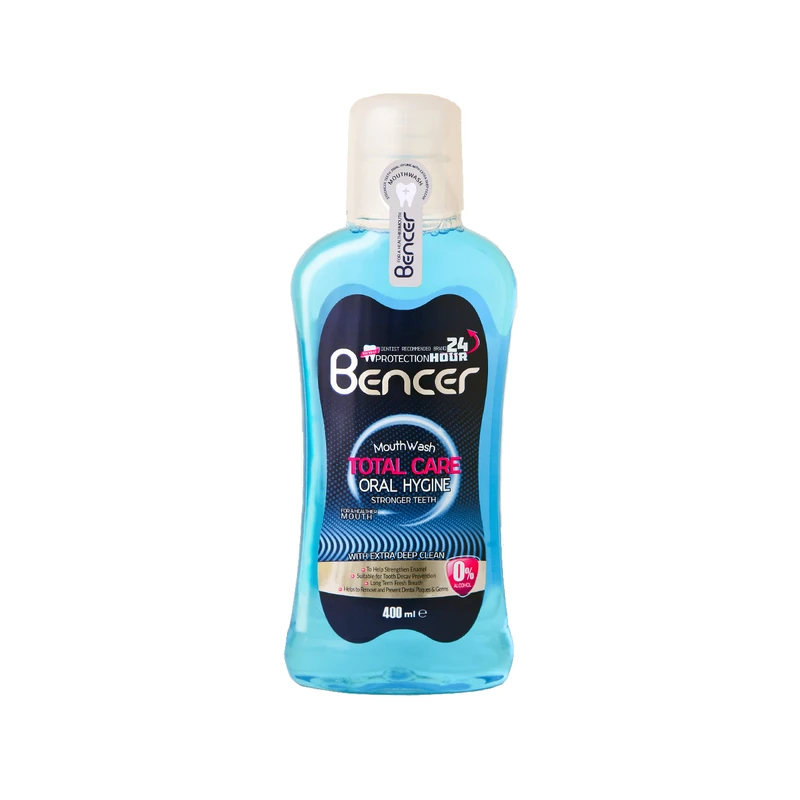 دهان‌شویه بنسر مدل Total Care Deep اصل با محافظت کامل از دهان و دندان، ضد باکتری و خوشبوکننده نفس