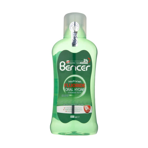 دهان شویه بنسر مدل Fluoride اصل | محافظت از مینای دندان با فلوراید و کاهش پوسیدگی