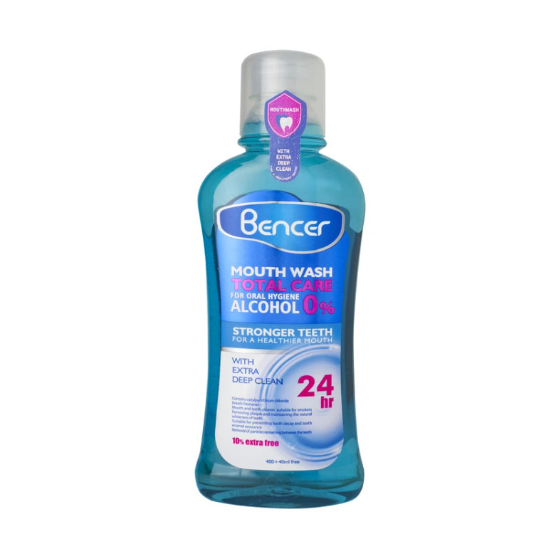 دهان شویه بنسر مدل Total Care اصل | محافظت کامل از دهان و لثه، ضد باکتری و خوشبوکننده نفس