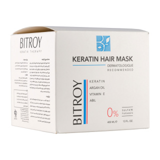 ماسک مو بیتروی مدل Keratin اصل با قدرت سولفات برای ترمیم و احیای قوی موهای آسیب‌دیده