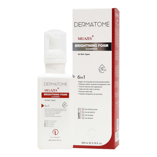 فوم روشنکننده درماتوم اصل | پاککننده عمقی و درخشانکننده پوست با فرمول ملایم
