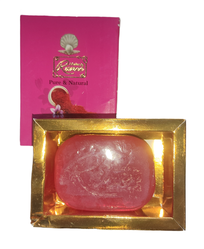 صابون زعفران اصل با خاصیت روشنکننده طبیعی، مناسب برای پوست صورت و بدن، تولید شده از زعفران خالص و با کیفیت