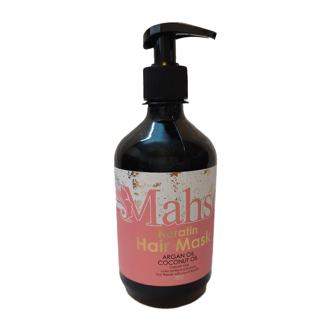 ماسک مو کراتین، روغن آرگان و نارگیل ماه سو