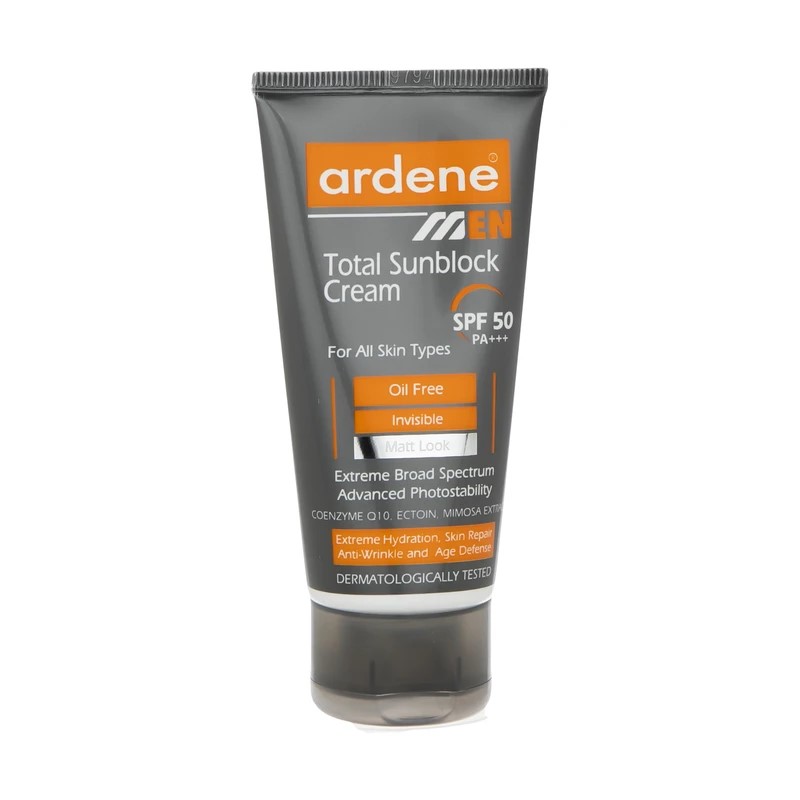 ضدآفتاب بی‌رنگ آردن مدل Total Sun Block