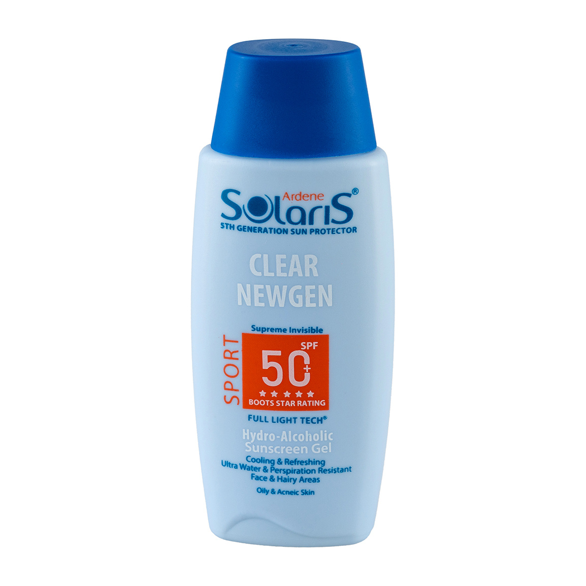 ژل ضد آفتاب آردن مدل Clear Newgen Sport با +SPF50 مناسب پوست های چرب و مستعد جوش